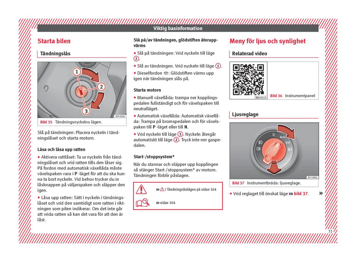 Seat Arona instruktionsbok / page 33