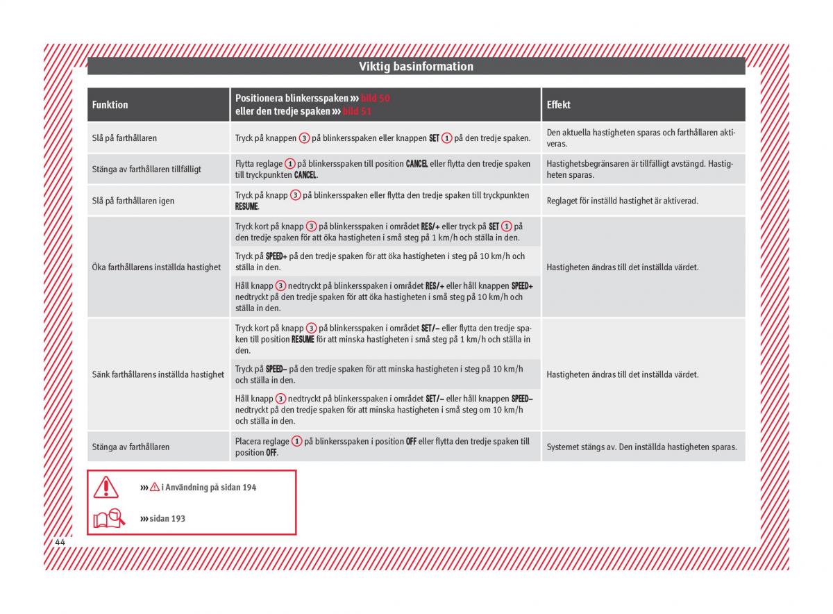 Seat Arona instruktionsbok / page 46