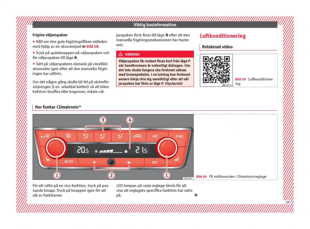 Seat Arona instruktionsbok / page 51