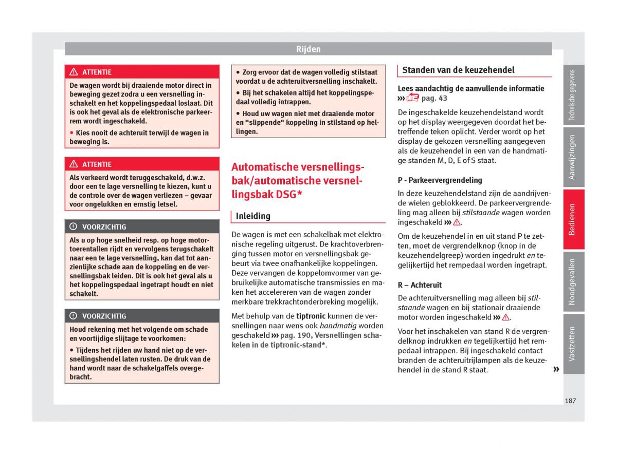 Seat Ateca handleiding / page 189