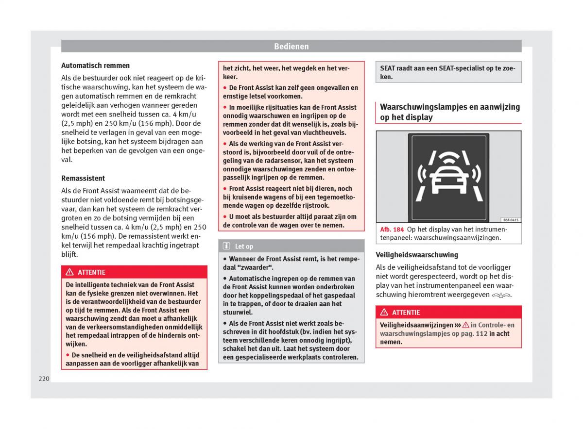 Seat Ateca handleiding / page 222