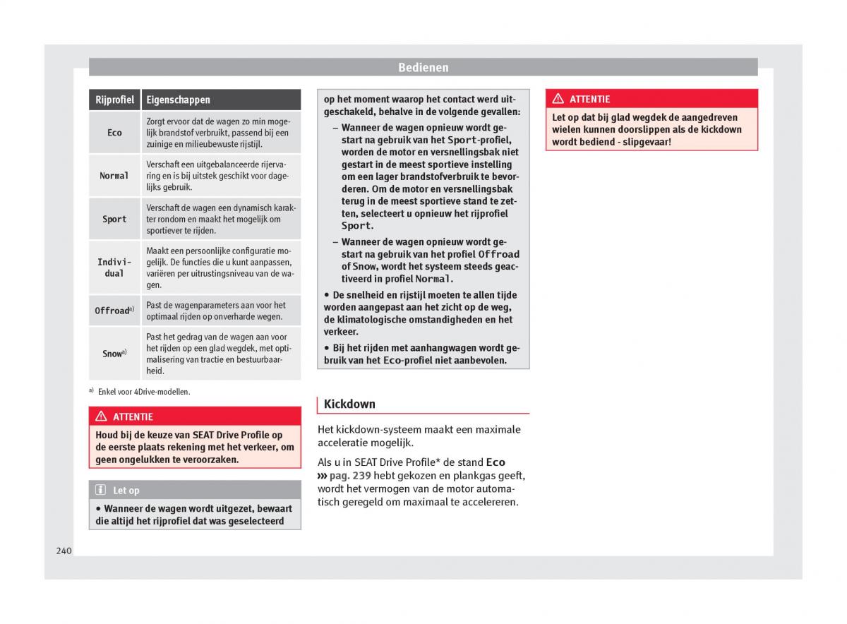 Seat Ateca handleiding / page 242