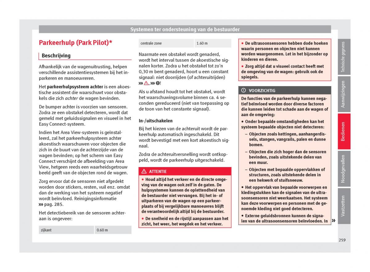 Seat Ateca handleiding / page 261