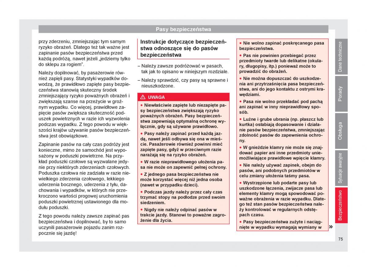 Seat Ateca instrukcja obslugi / page 77