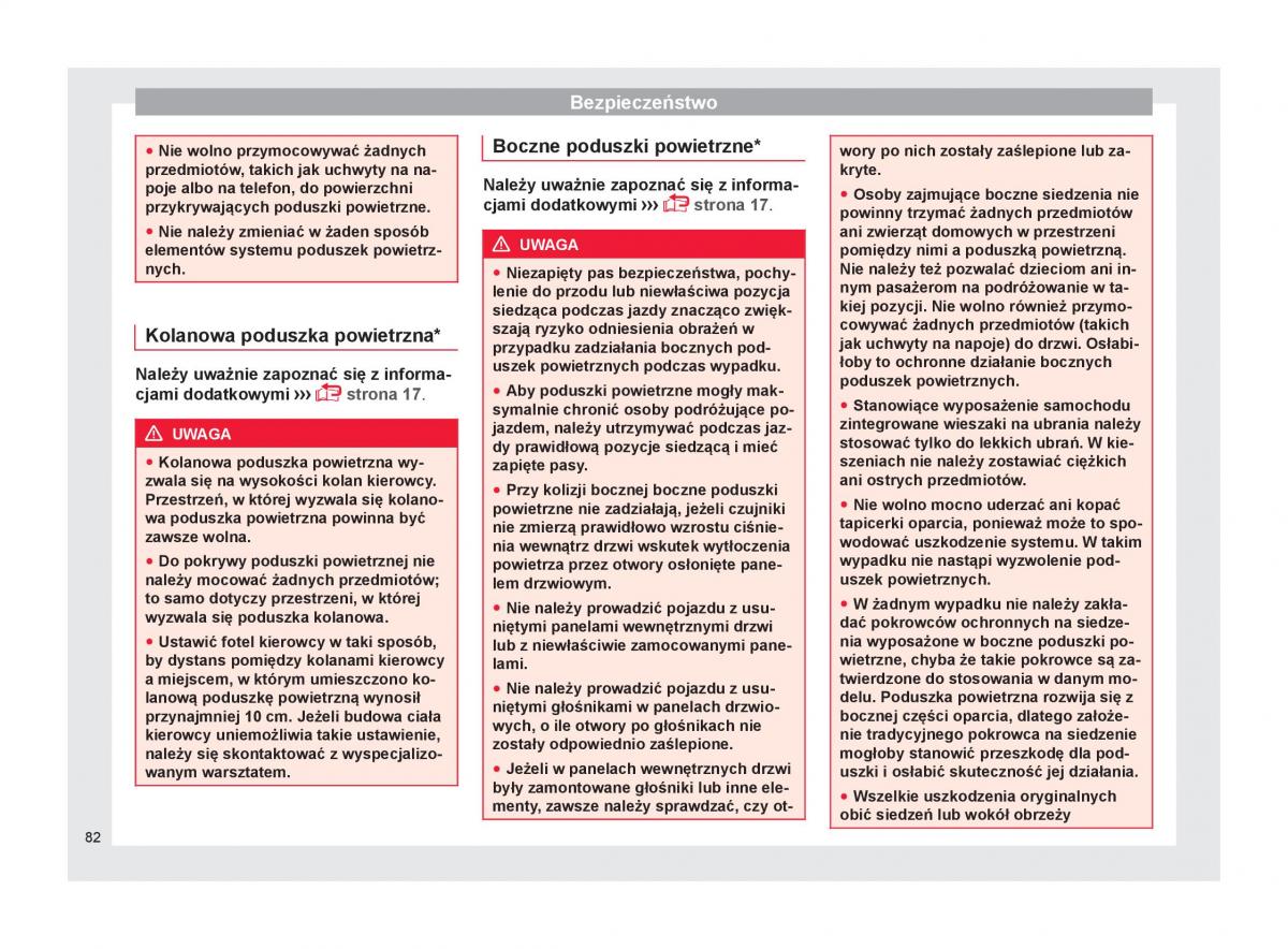 Seat Ateca instrukcja obslugi / page 84