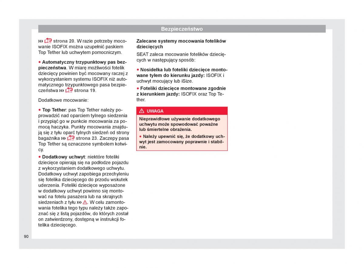 Seat Ateca instrukcja obslugi / page 92