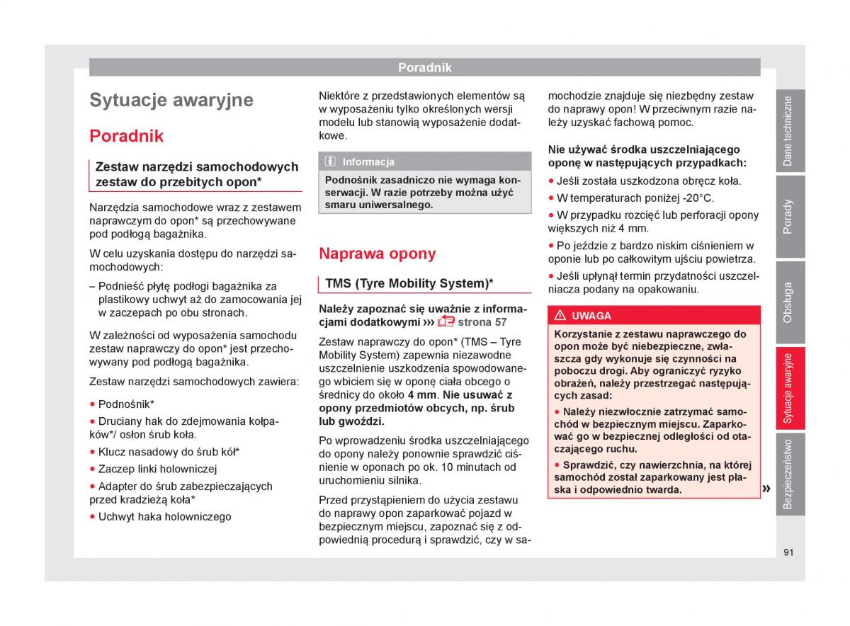 Seat Ateca instrukcja obslugi / page 93