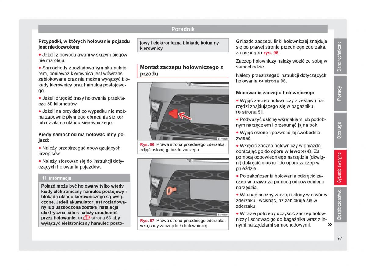 Seat Ateca instrukcja obslugi / page 99