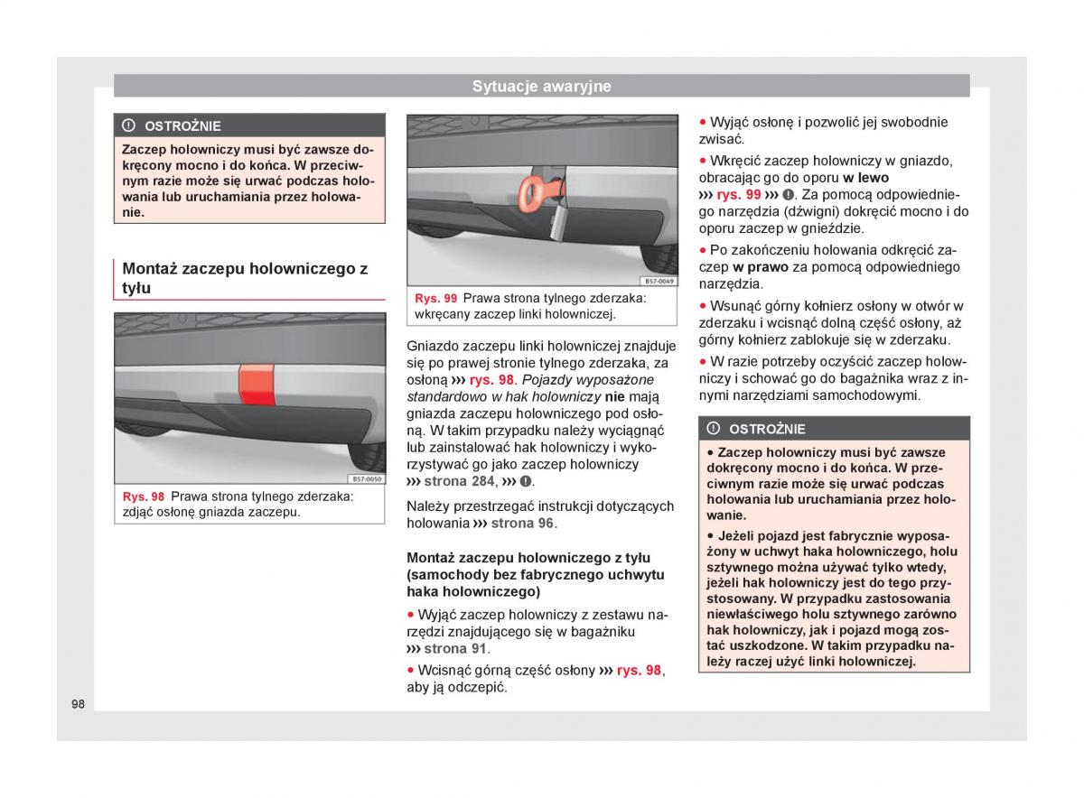 Seat Ateca instrukcja obslugi / page 100