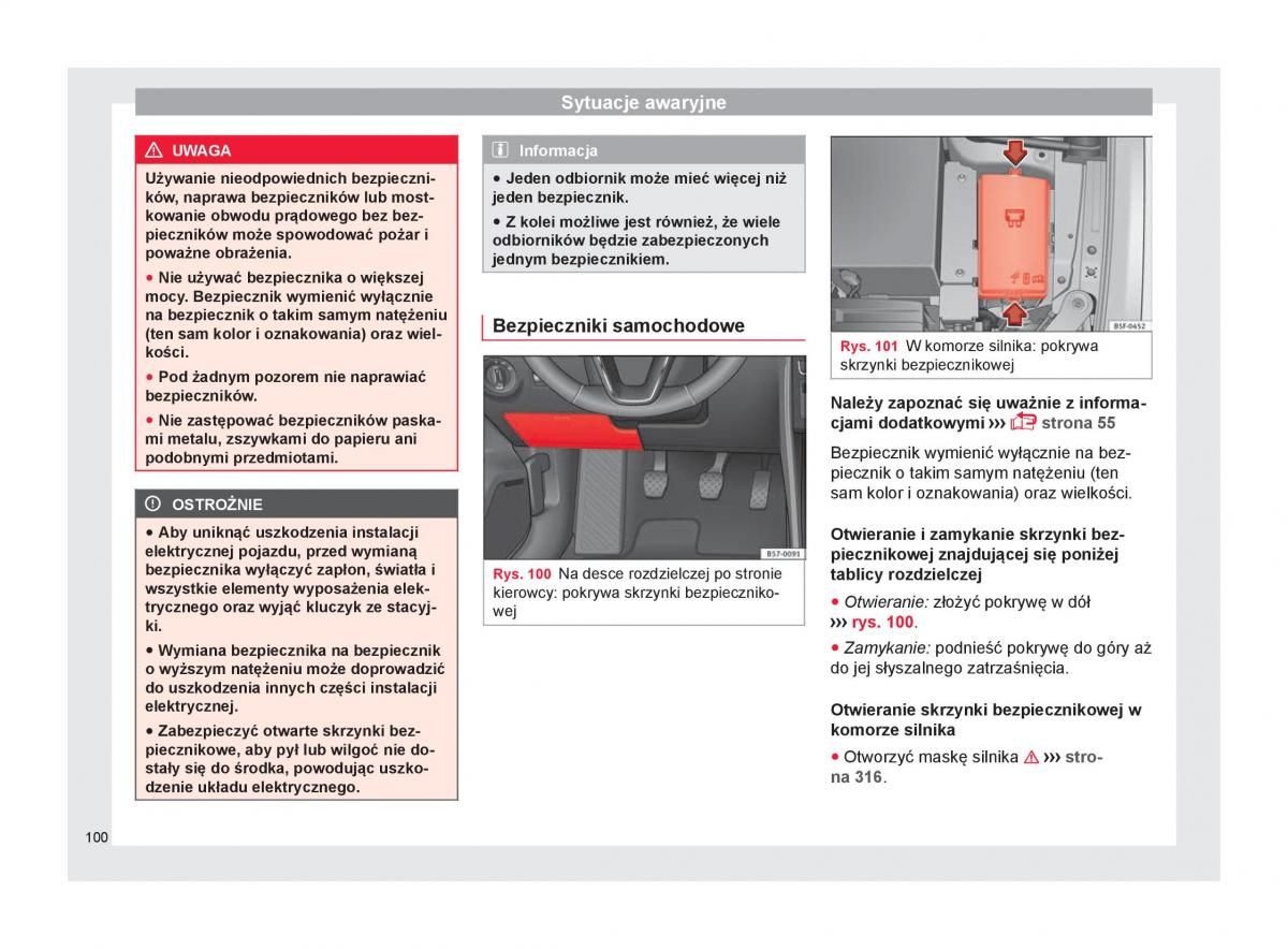 Seat Ateca instrukcja obslugi / page 102