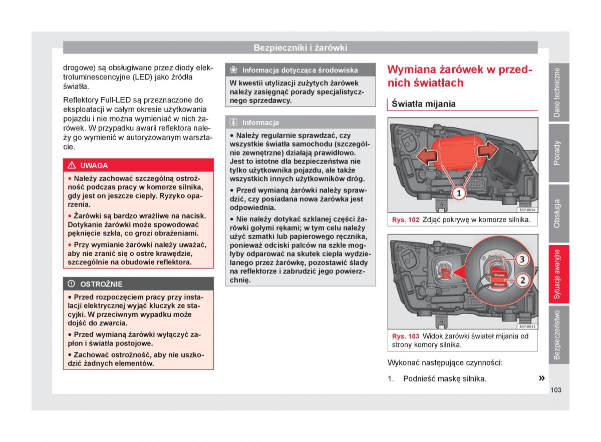 Seat Ateca instrukcja obslugi / page 105