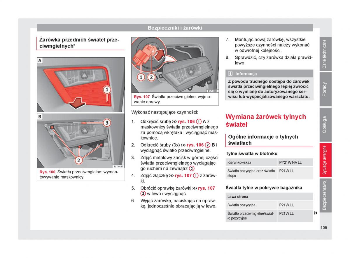 Seat Ateca instrukcja obslugi / page 107