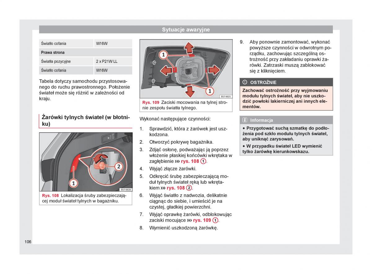 Seat Ateca instrukcja obslugi / page 108