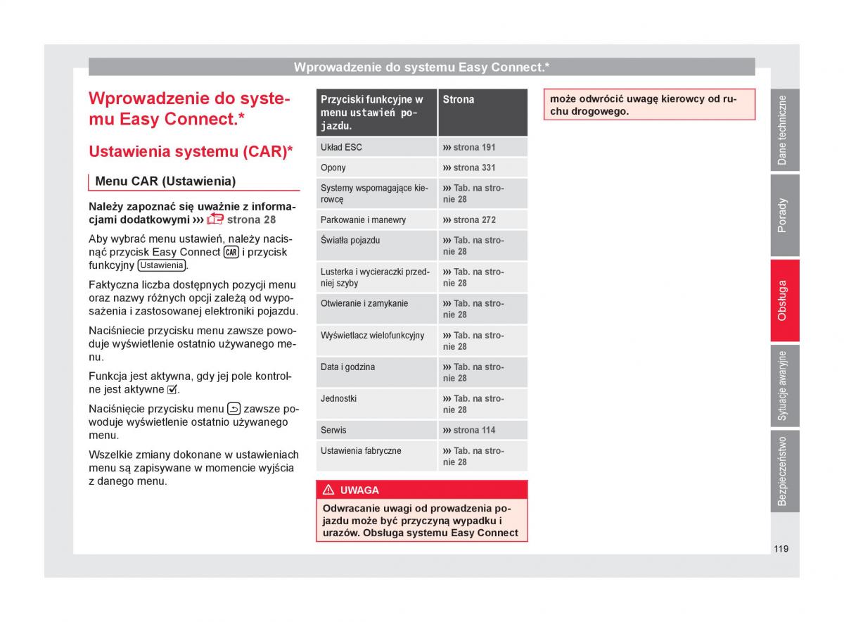 Seat Ateca instrukcja obslugi / page 121