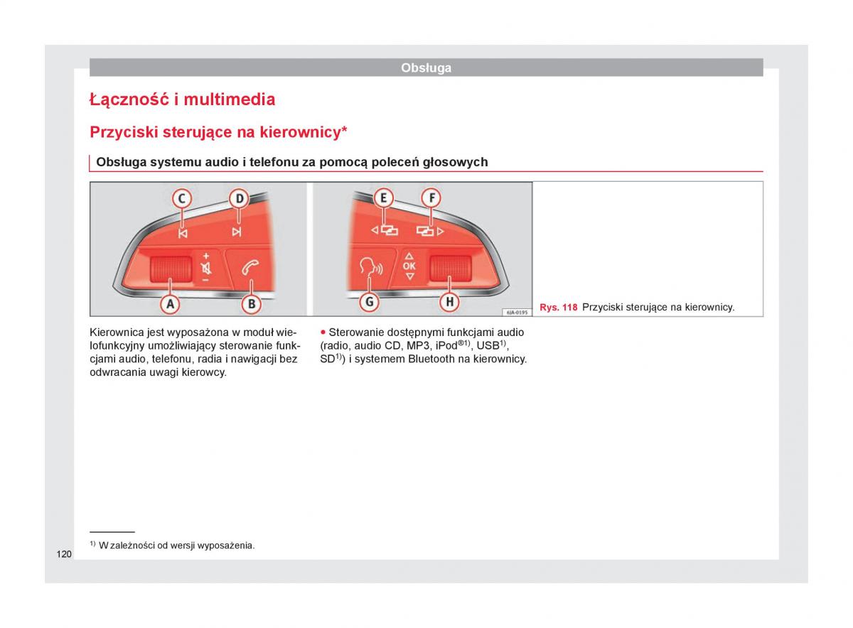 Seat Ateca instrukcja obslugi / page 122