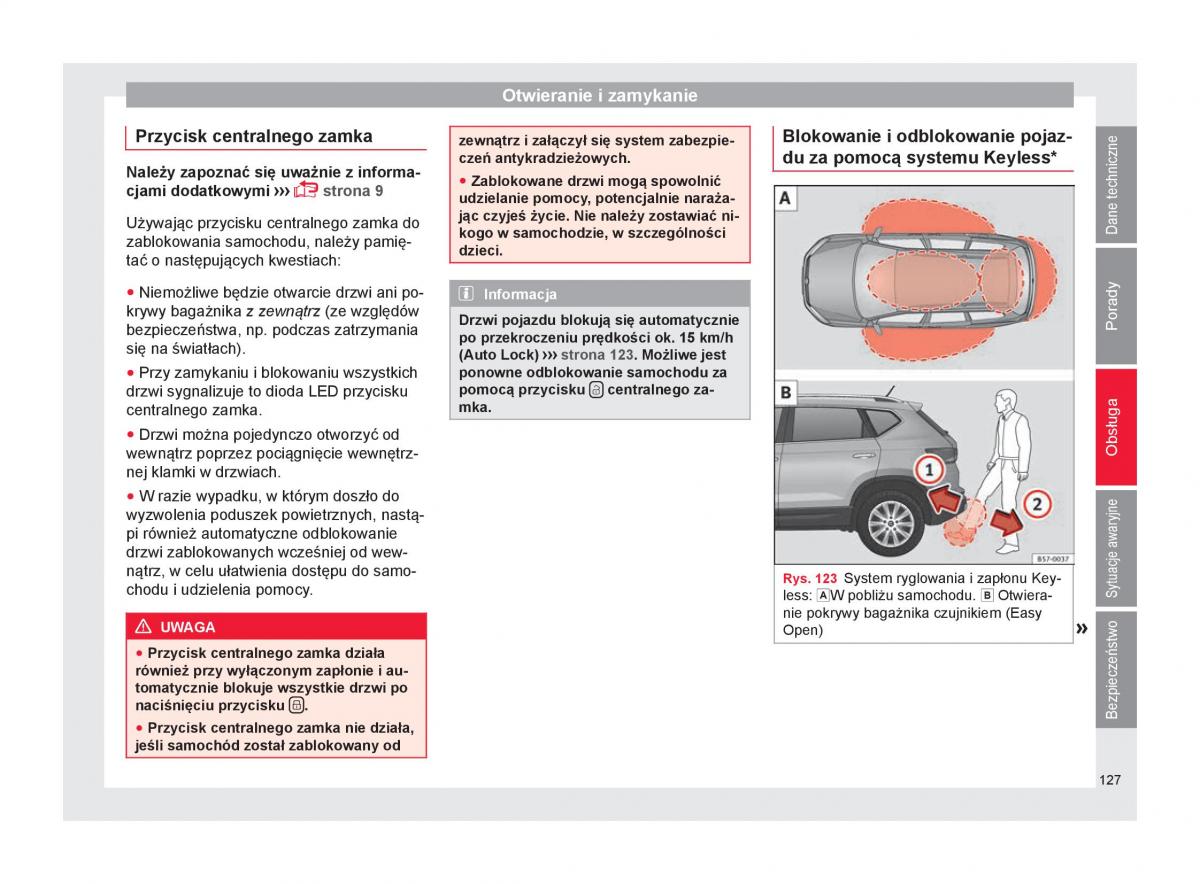 Seat Ateca instrukcja obslugi / page 129