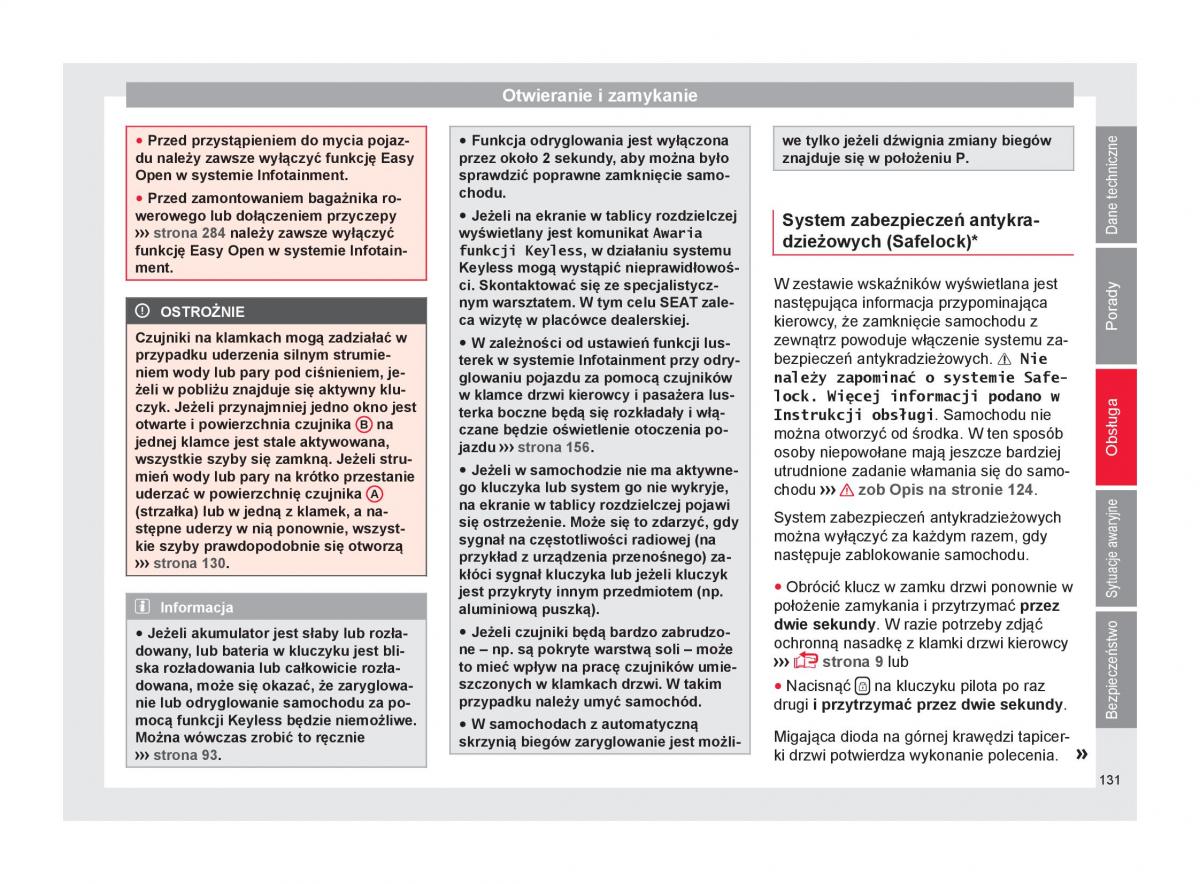 Seat Ateca instrukcja obslugi / page 133