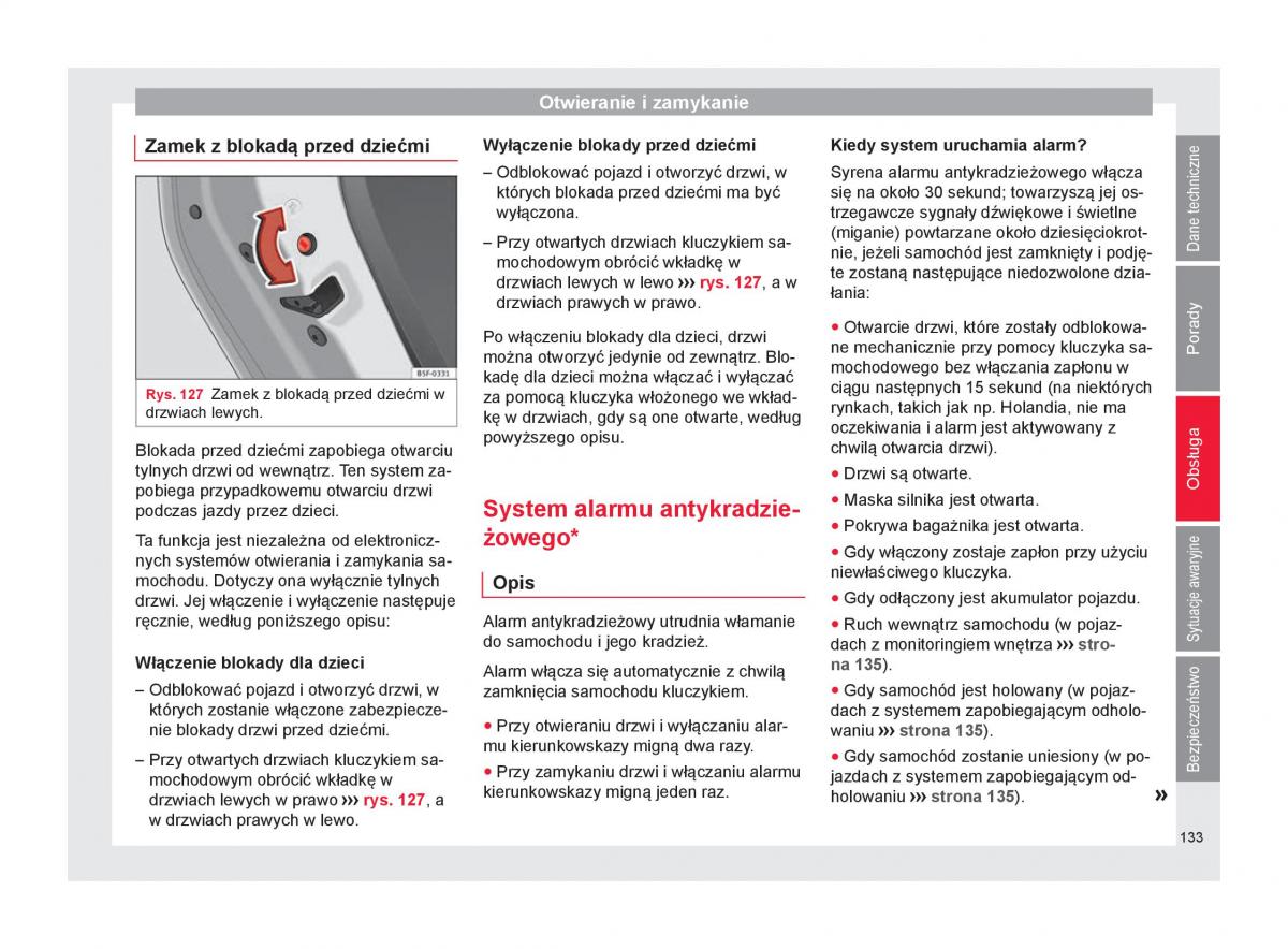 Seat Ateca instrukcja obslugi / page 135