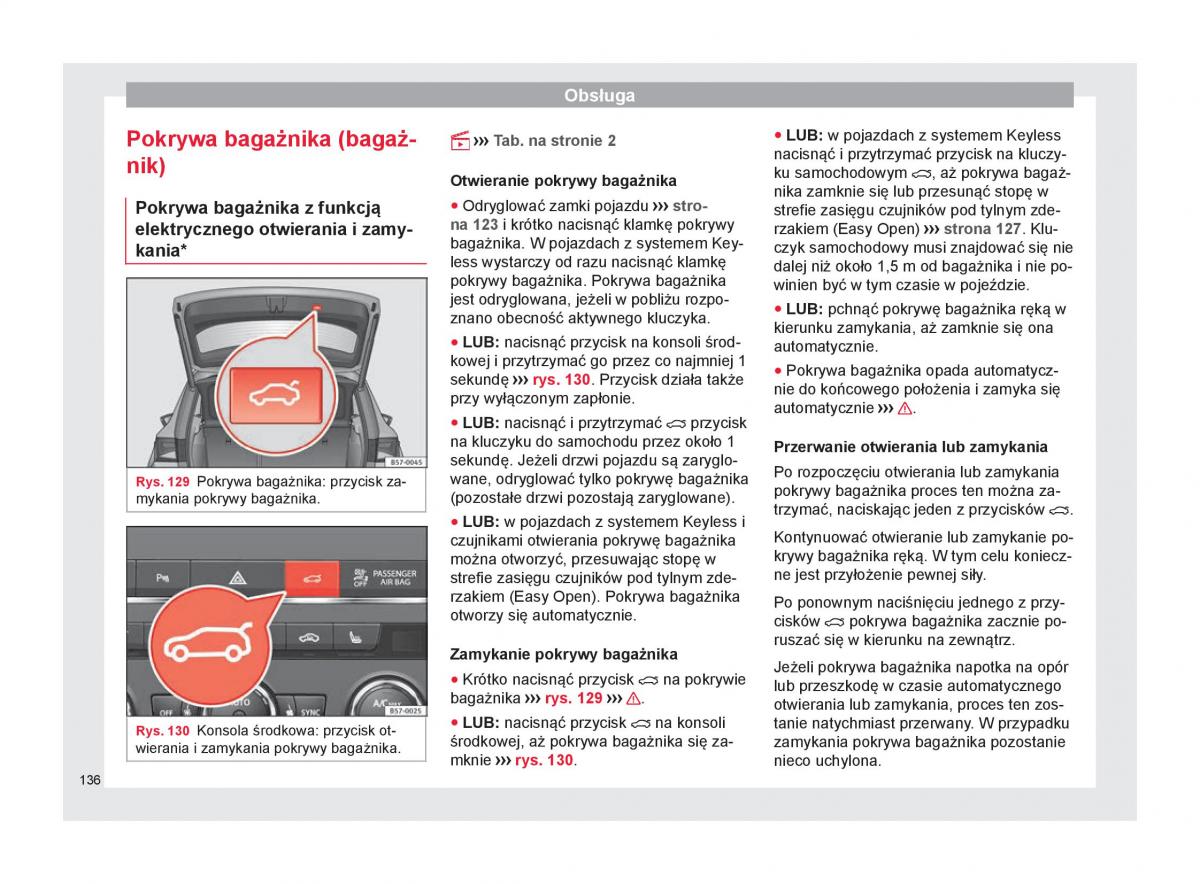 Seat Ateca instrukcja obslugi / page 138