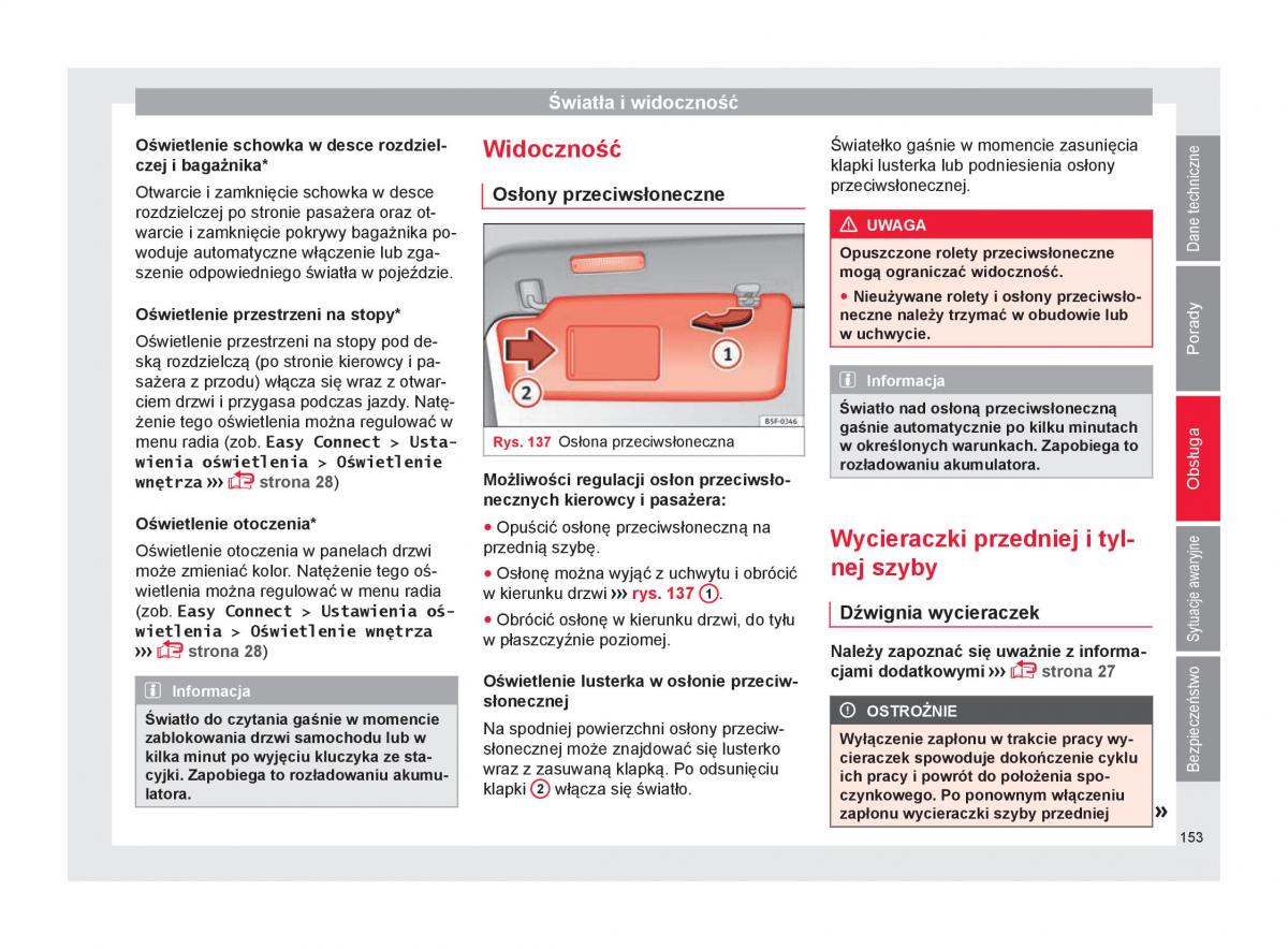 Seat Ateca instrukcja obslugi / page 155