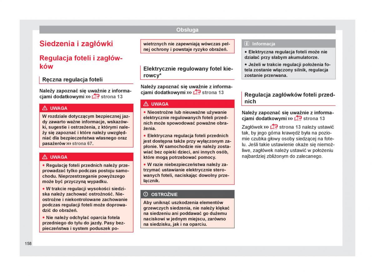 Seat Ateca instrukcja obslugi / page 160