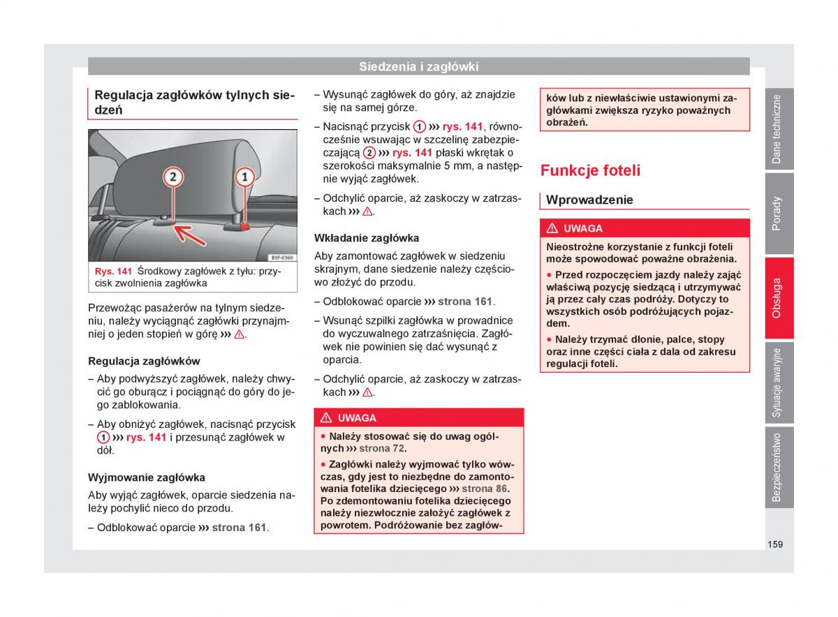 Seat Ateca instrukcja obslugi / page 161