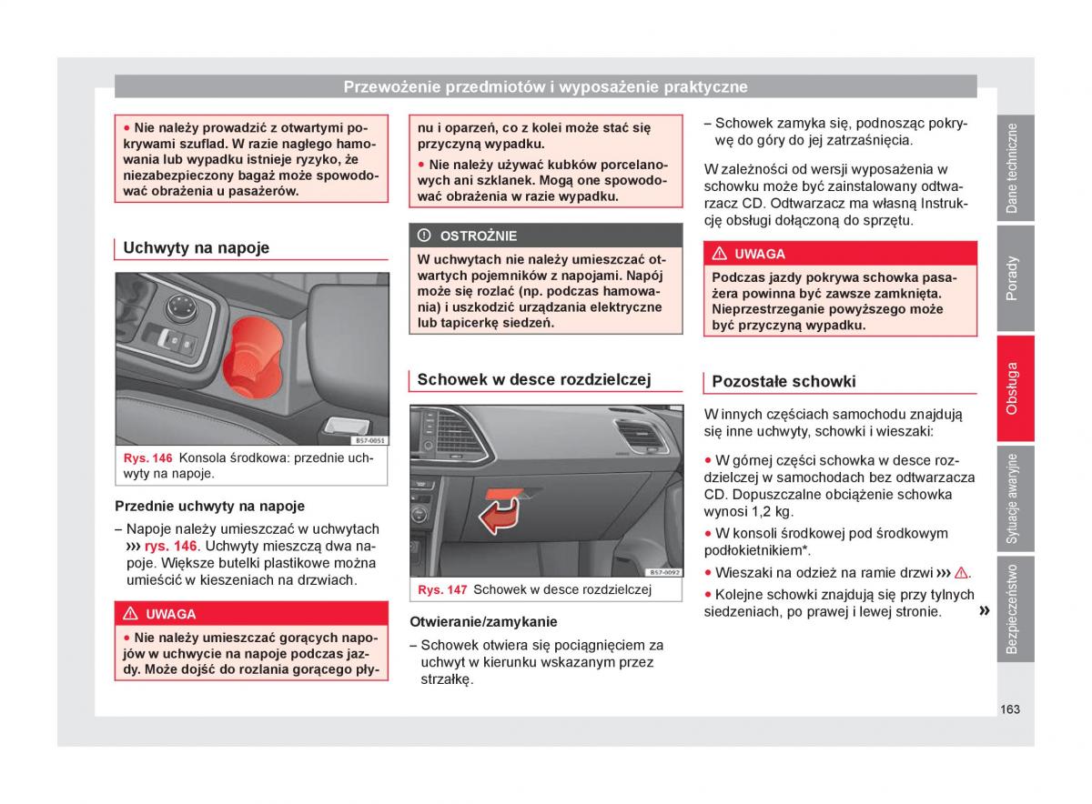 Seat Ateca instrukcja obslugi / page 165