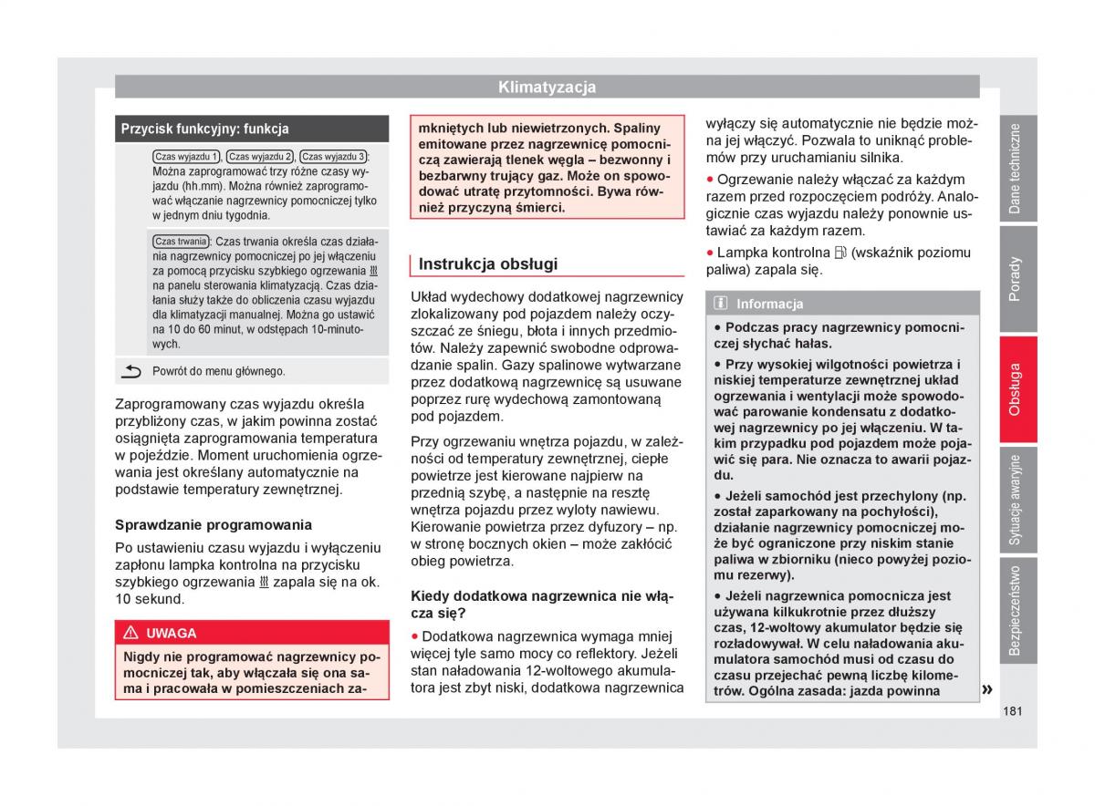 Seat Ateca instrukcja obslugi / page 183