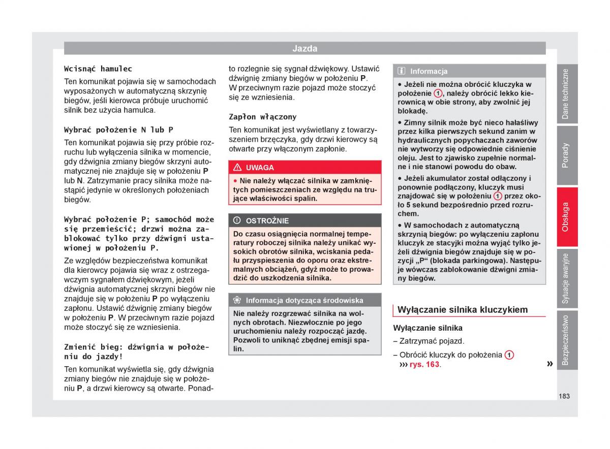 Seat Ateca instrukcja obslugi / page 185