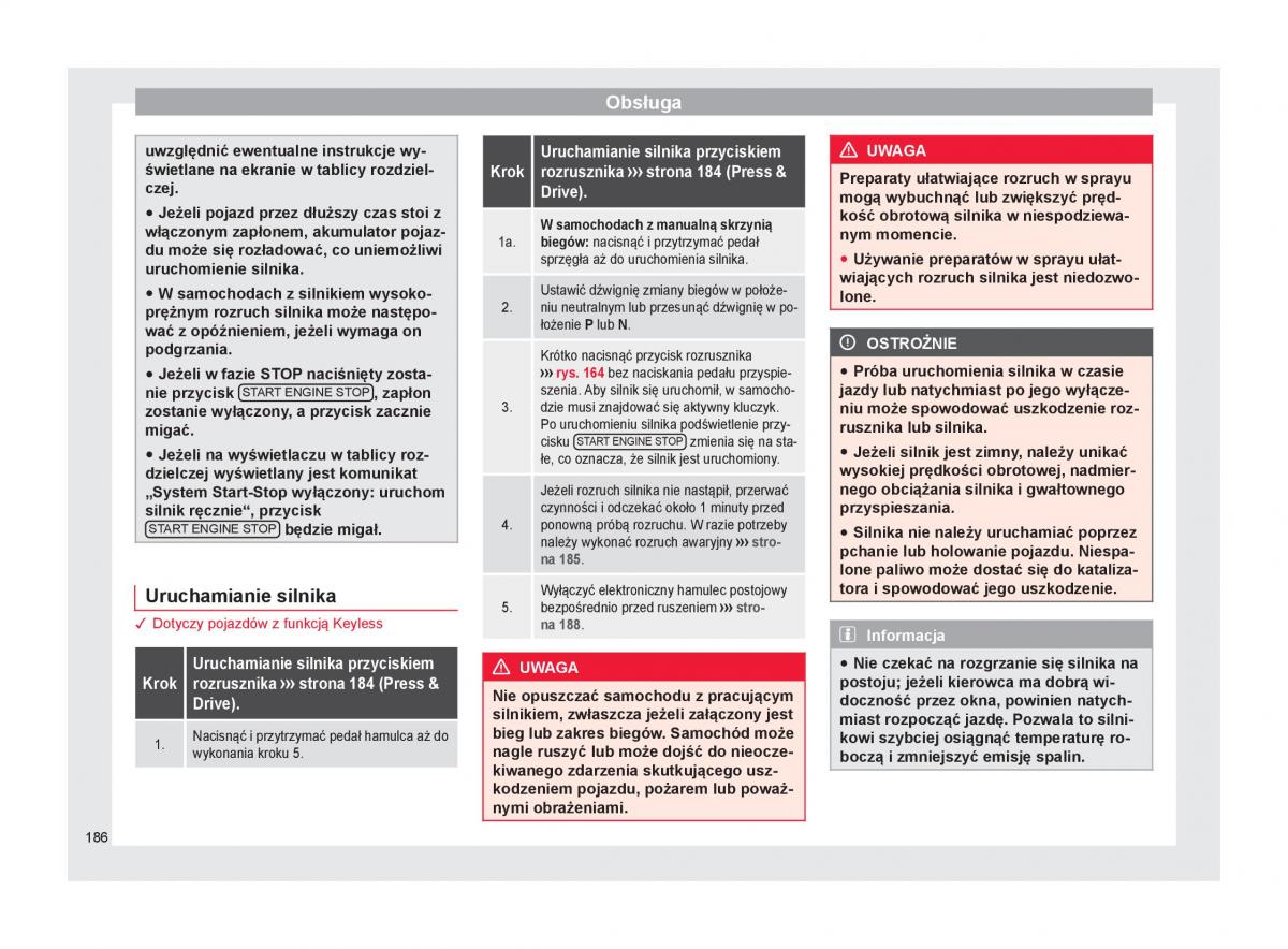 Seat Ateca instrukcja obslugi / page 188