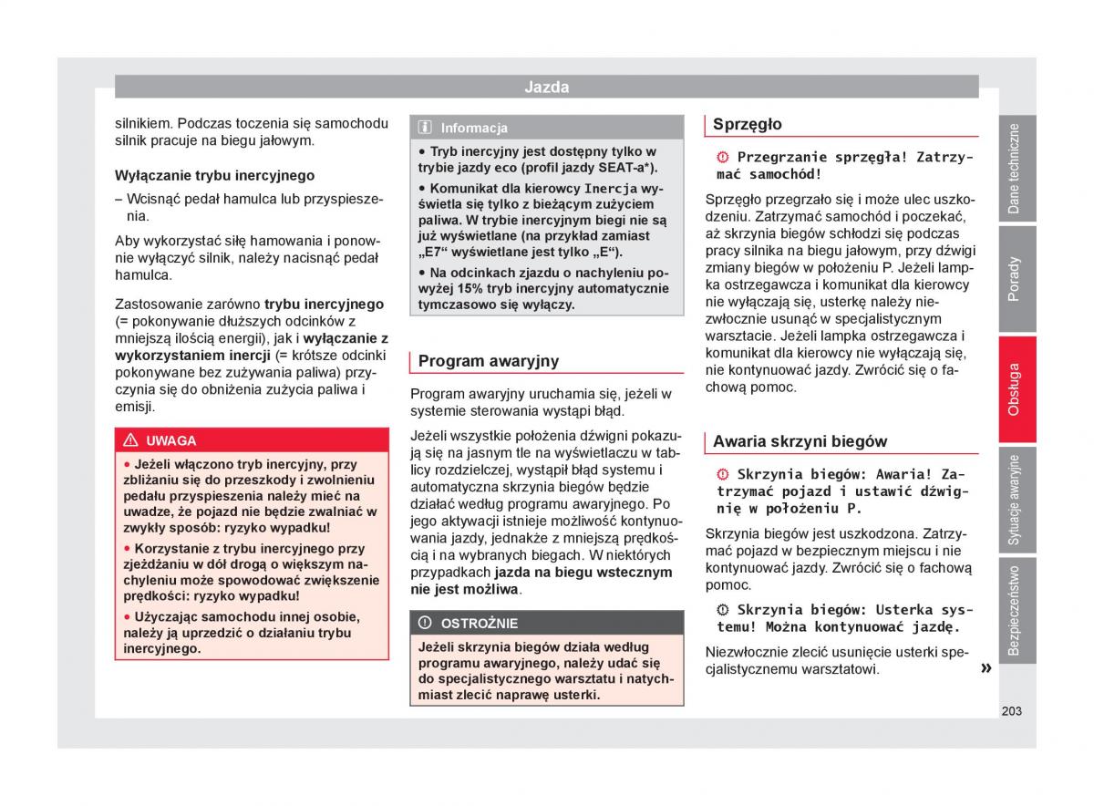 Seat Ateca instrukcja obslugi / page 205