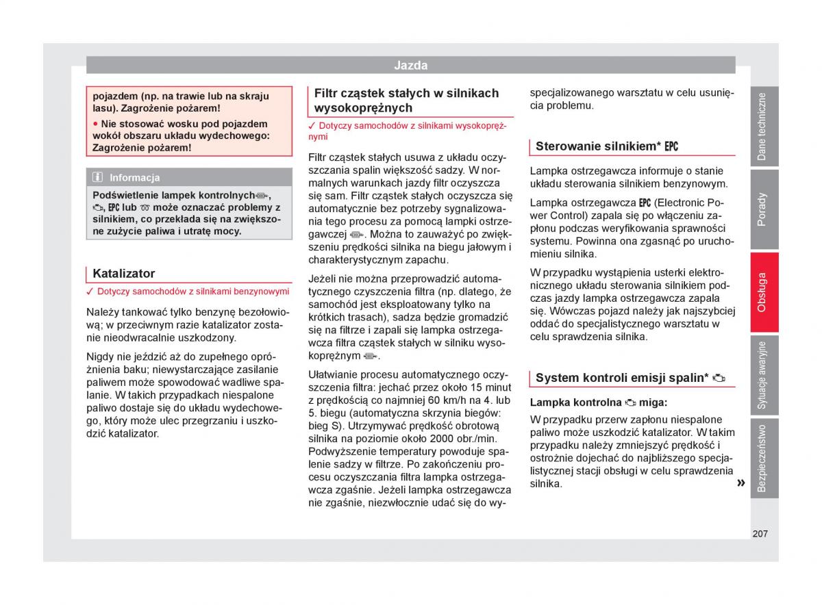 Seat Ateca instrukcja obslugi / page 209