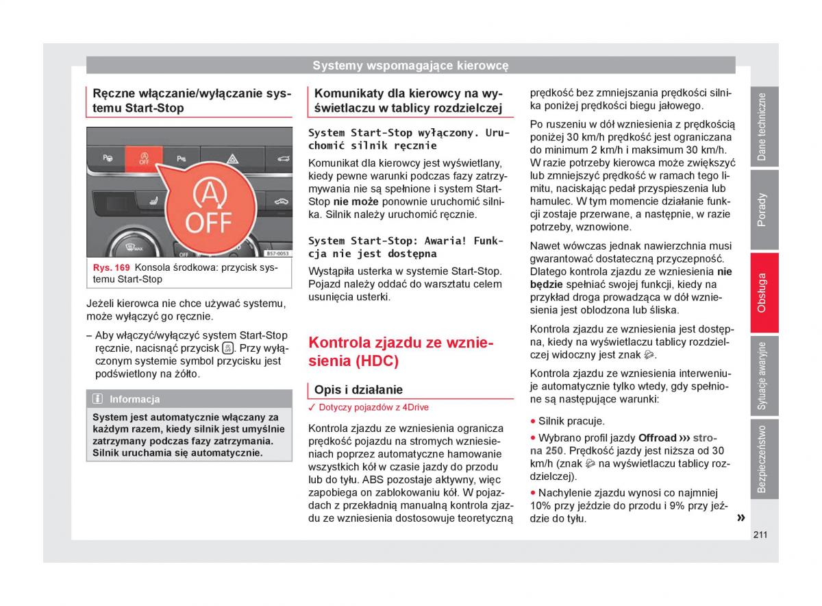 Seat Ateca instrukcja obslugi / page 213