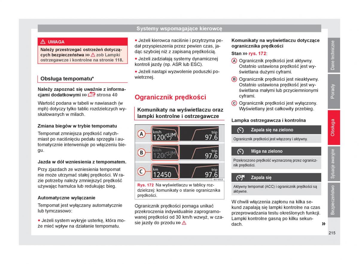 Seat Ateca instrukcja obslugi / page 217