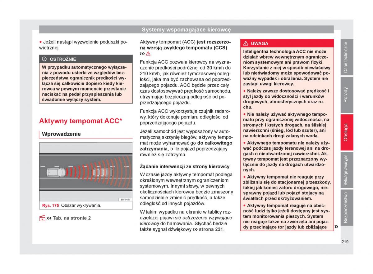 Seat Ateca instrukcja obslugi / page 221