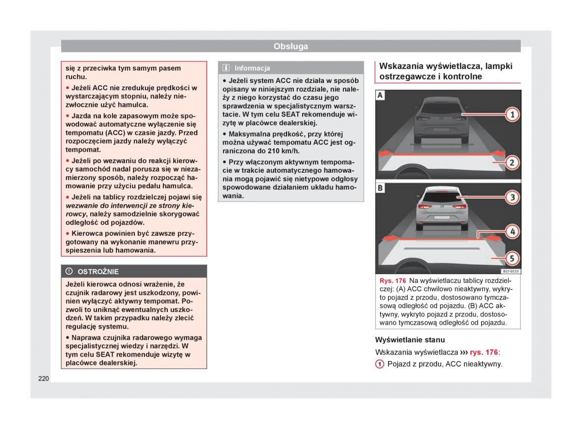 Seat Ateca instrukcja obslugi / page 222