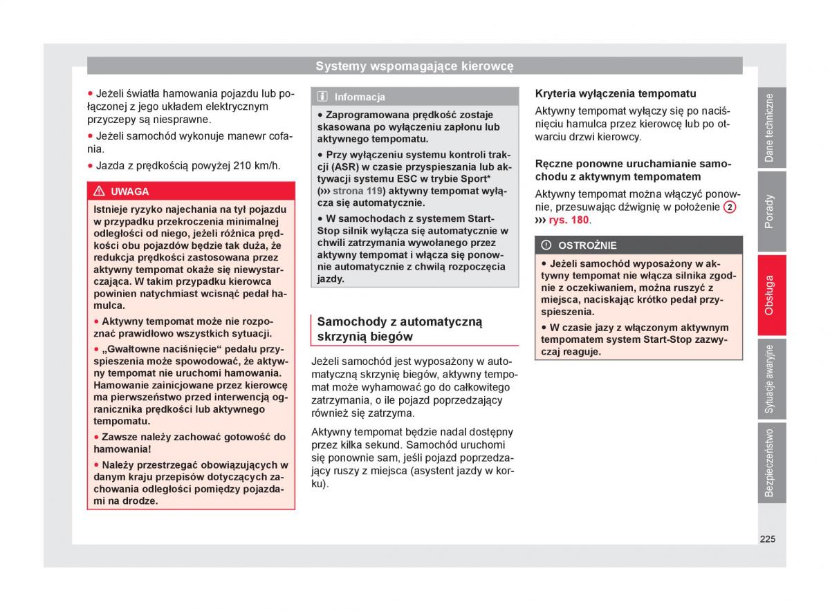 Seat Ateca instrukcja obslugi / page 227