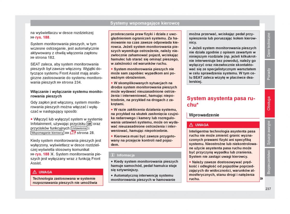 Seat Ateca instrukcja obslugi / page 239