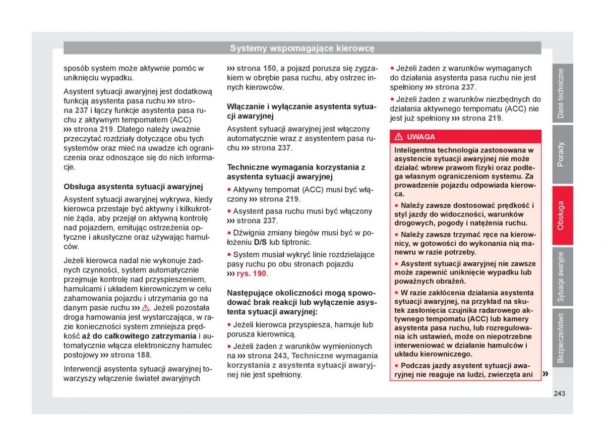 Seat Ateca instrukcja obslugi / page 245