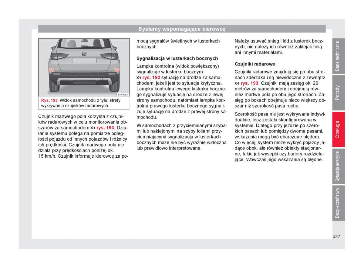 Seat Ateca instrukcja obslugi / page 249