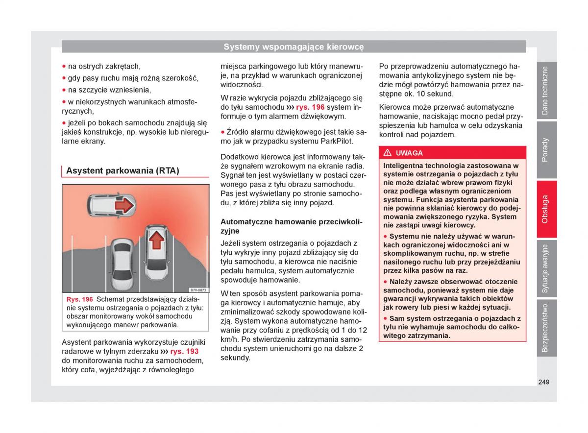 Seat Ateca instrukcja obslugi / page 251