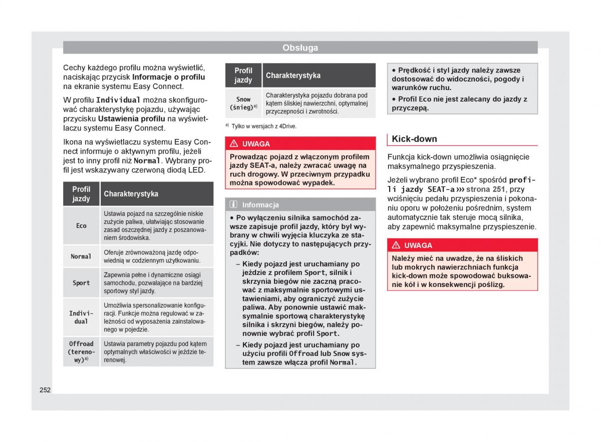 Seat Ateca instrukcja obslugi / page 254