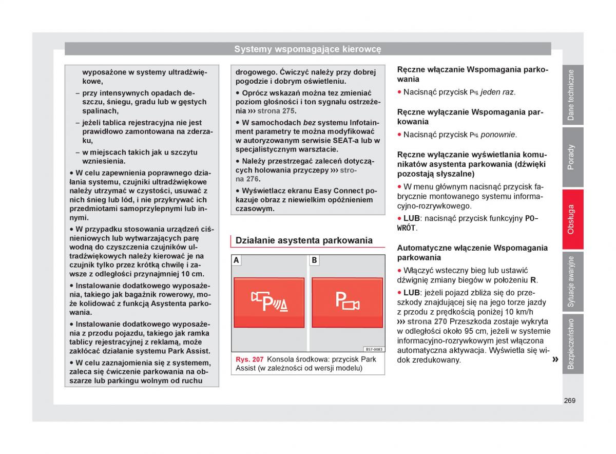 Seat Ateca instrukcja obslugi / page 271