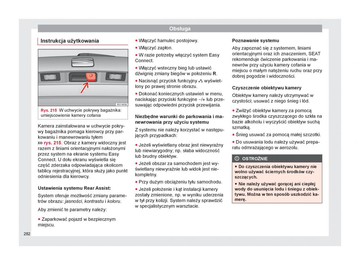 Seat Ateca instrukcja obslugi / page 284