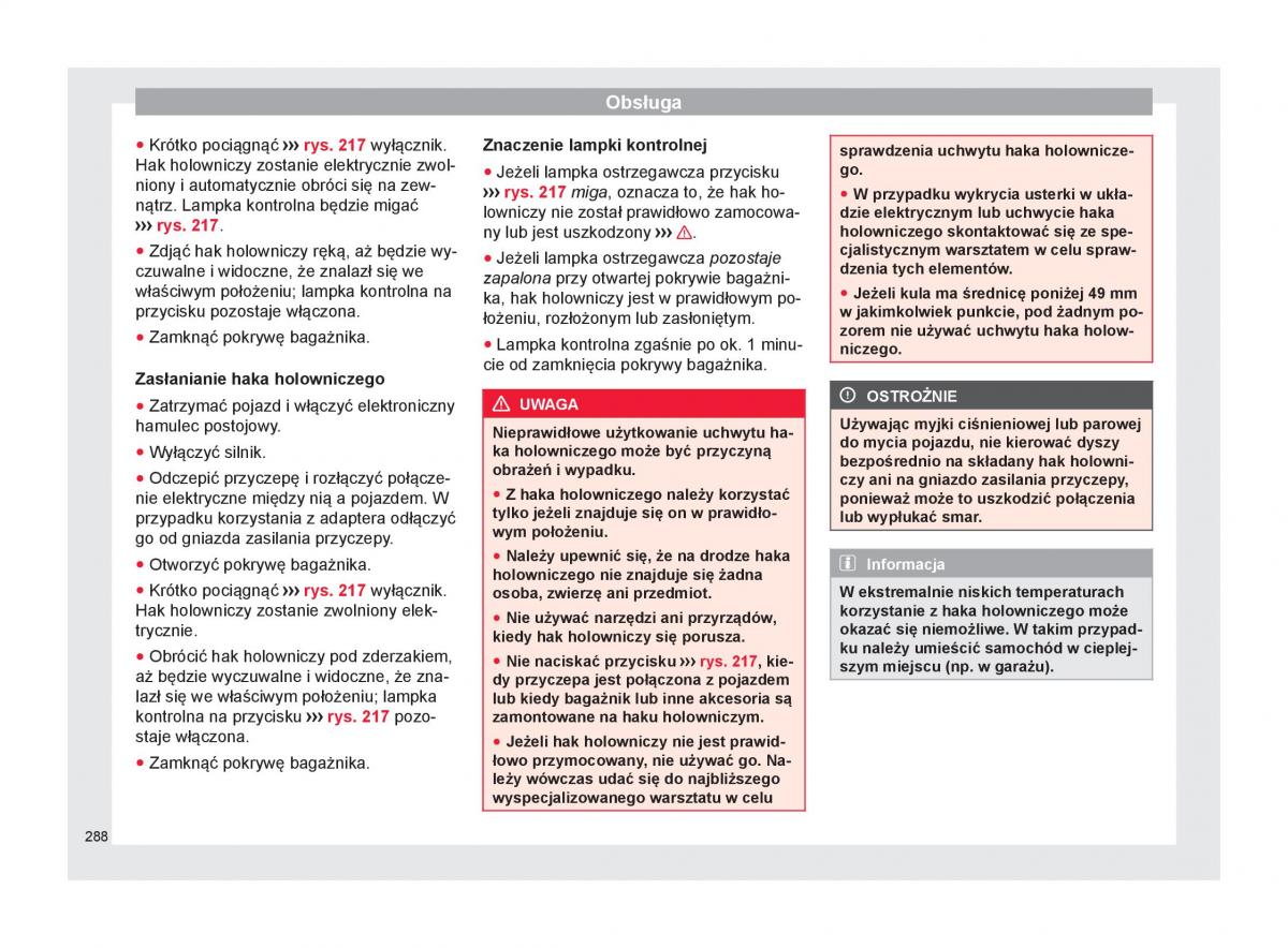 Seat Ateca instrukcja obslugi / page 290