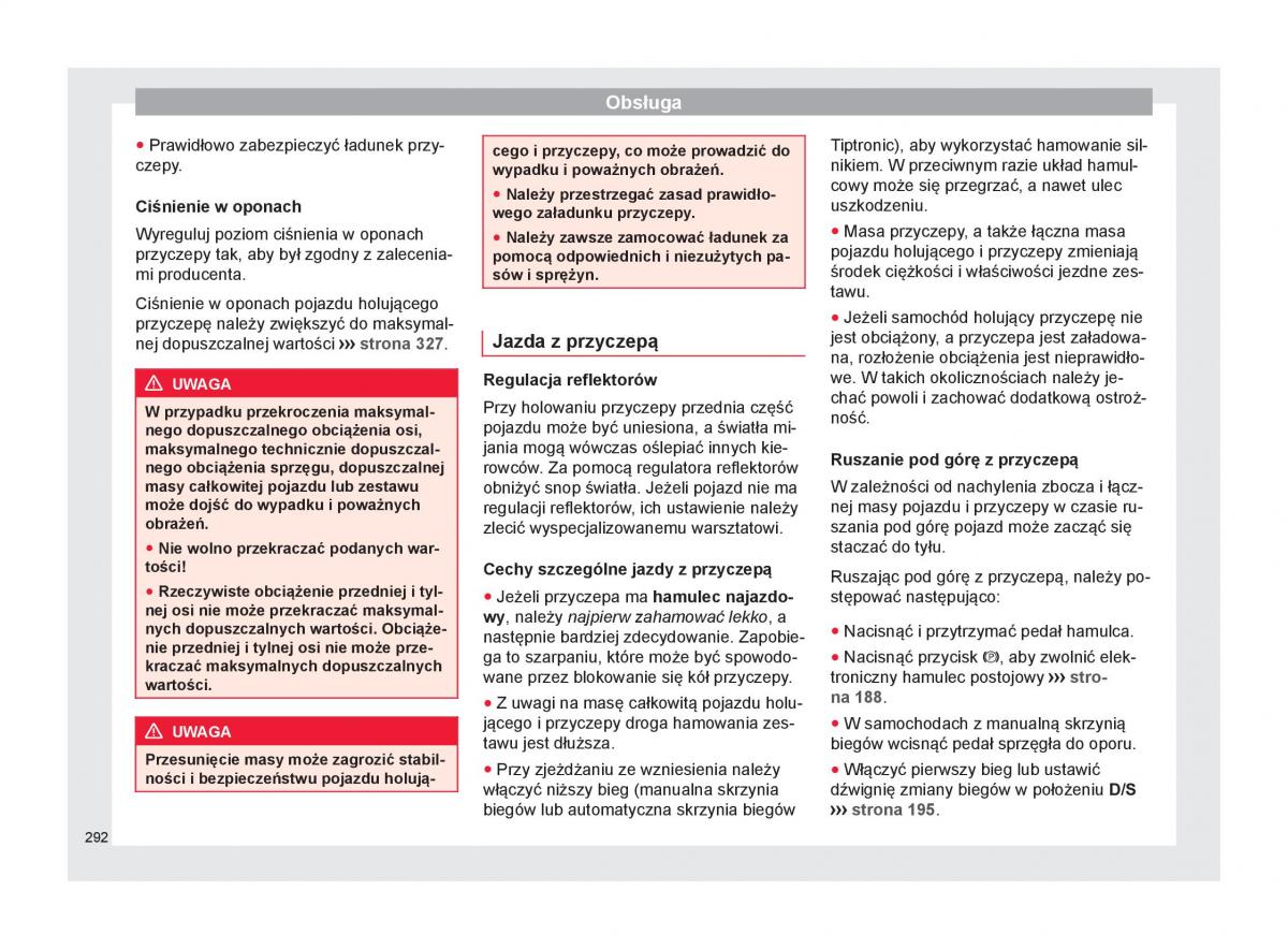 Seat Ateca instrukcja obslugi / page 294