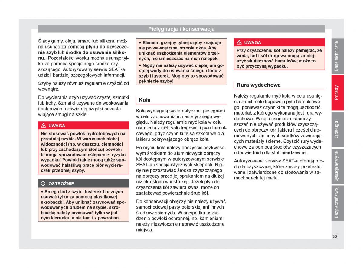 Seat Ateca instrukcja obslugi / page 303