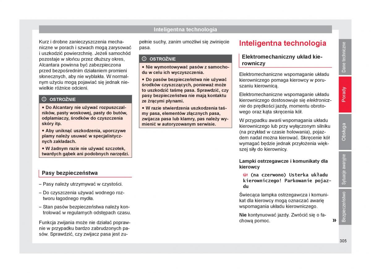 Seat Ateca instrukcja obslugi / page 307