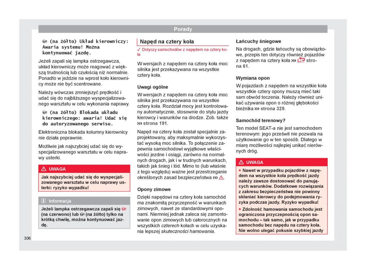 Seat Ateca instrukcja obslugi / page 308