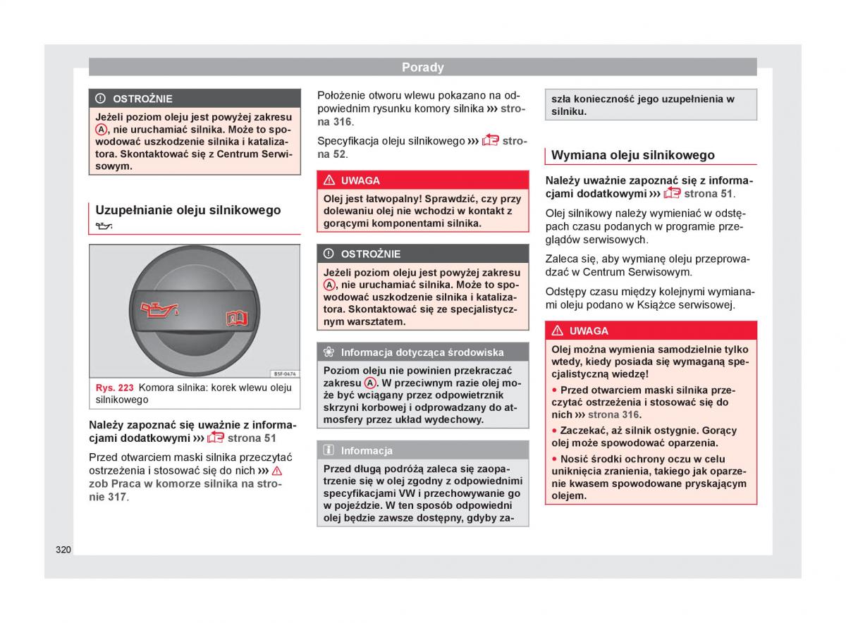 Seat Ateca instrukcja obslugi / page 322